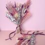 Mixed Shades Of Pink Christmas Dried Flower Arrangement, thumbnail 4 of 9