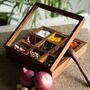 Wooden Handcrafted Square Spice Box Nine Compartments, thumbnail 1 of 4
