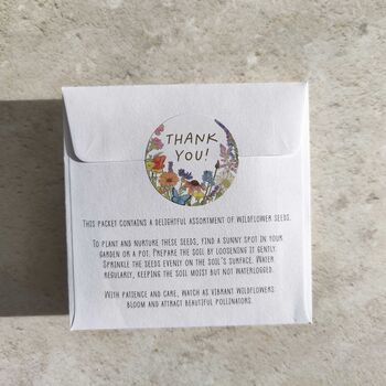 10 Cottage Garden Wildflower Seed Packet Wedding Favours, 3 of 7