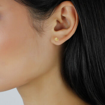 Poppy Earrings Silver/Gold/Rose Gold, 3 of 7