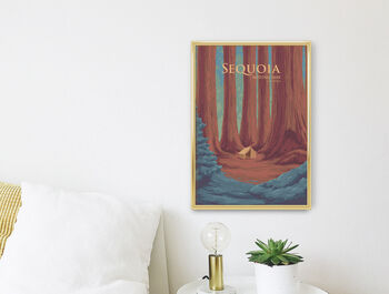 Sequoia National Park USA Travel Poster Art Print, 2 of 8