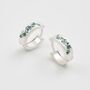 Forget Me Not Mini Hoop Earrings Silver, thumbnail 1 of 8