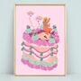 Party Girl Personalised Disco Ball Cake Print, thumbnail 6 of 9