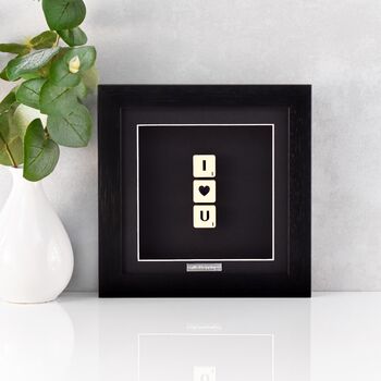 I Love You Scrabble Gift Frame, 3 of 6