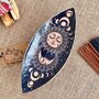 Enamelled Incense Burner Bowl Sun And Moon Design, thumbnail 7 of 7
