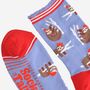 Women's Bamboo Socks Christmas Sloth, thumbnail 4 of 5