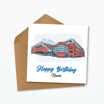 Rangers Fc Personalised Birthday Card, 2 of 5