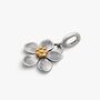 Silver Flower Clip On Pendant, thumbnail 5 of 7