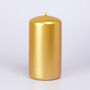 G Decor Grace Gold Metallic Shine Pillar Candles, thumbnail 4 of 6