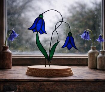 Woodland Bluebells Glass Flowers, 4 of 6