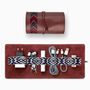 Leather Tech Roll Organiser With Optnl Access., Red, thumbnail 3 of 7
