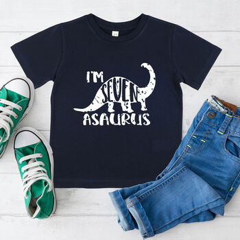 Children's Age Seven Dinosaur T Shirt, Assorted Colours, 3 of 4