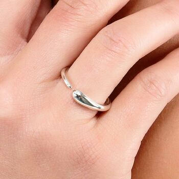 Single Drop Designer Ring, 925 Sterling Silver, 2 of 2