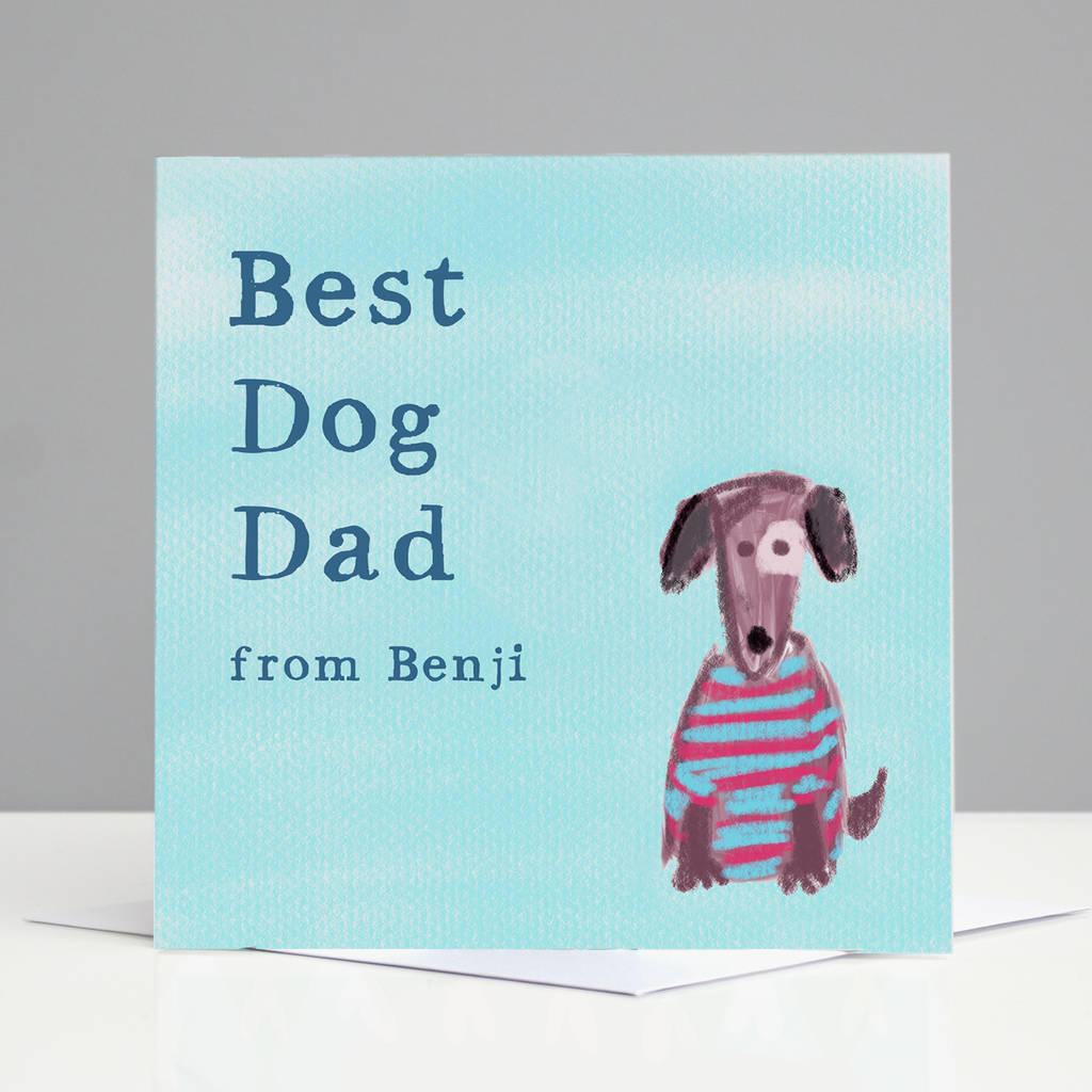 Personalised 'From The Dog' Daddy Birthday Card, 1 of 2