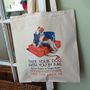 Fox Terrier Dog Vintage Gwr Rail Travel Poster Shopper, thumbnail 1 of 3