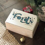 Wooden Family Name Fabric Christmas Eve Box, thumbnail 4 of 4