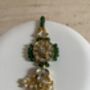 Indian Gold Plated Kundan And Pearl Emerald Green Set, thumbnail 7 of 8