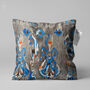 Cushion Cover With Blue And Grey Ikat Pattern, thumbnail 1 of 7