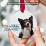 Custom Pet Photo Ornament Name And Year 2025, thumbnail 2 of 8