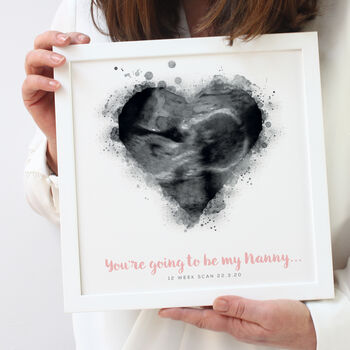 Personalised Baby Scan Framed Print, 3 of 6