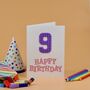 Brick Birthday Card Pink Font, thumbnail 3 of 4