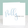 Personalised Baby Shower Calligraphy Card, thumbnail 3 of 4