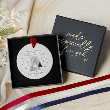 Personalised First Christmas Address Ornament, 4 of 7
