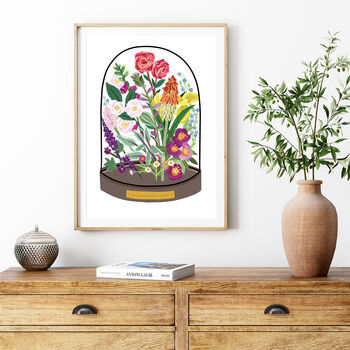English Country Garden Bell Jar Print, 3 of 5