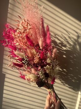 Pink Dried Flower Bouquet, 5 of 10
