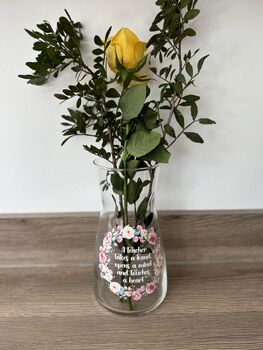 Teachers Floral Wreath Vase End Of Term Gift, 2 of 2