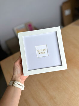 Love You Scrabble Tiles Mini Art Print, 4 of 9