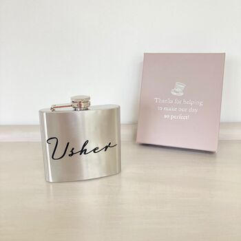 Usher Hip Flask ~ Boxed, 3 of 7