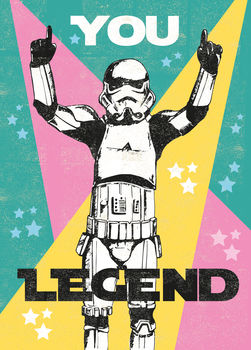 You Legend Original Stormtrooper Greetings Card, 3 of 3