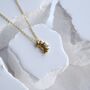 18 K Gold Croissant Pendant Necklace Gift, thumbnail 7 of 9