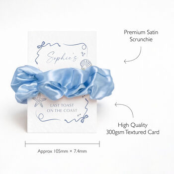 Last Toast On The Coast Hen Party Favours Scrunchies Party Bag Fillers, 5 of 6