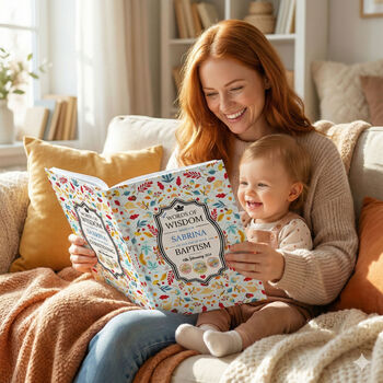 Personalised Words Of Wisdom Baptism Gift Book, 12 of 12