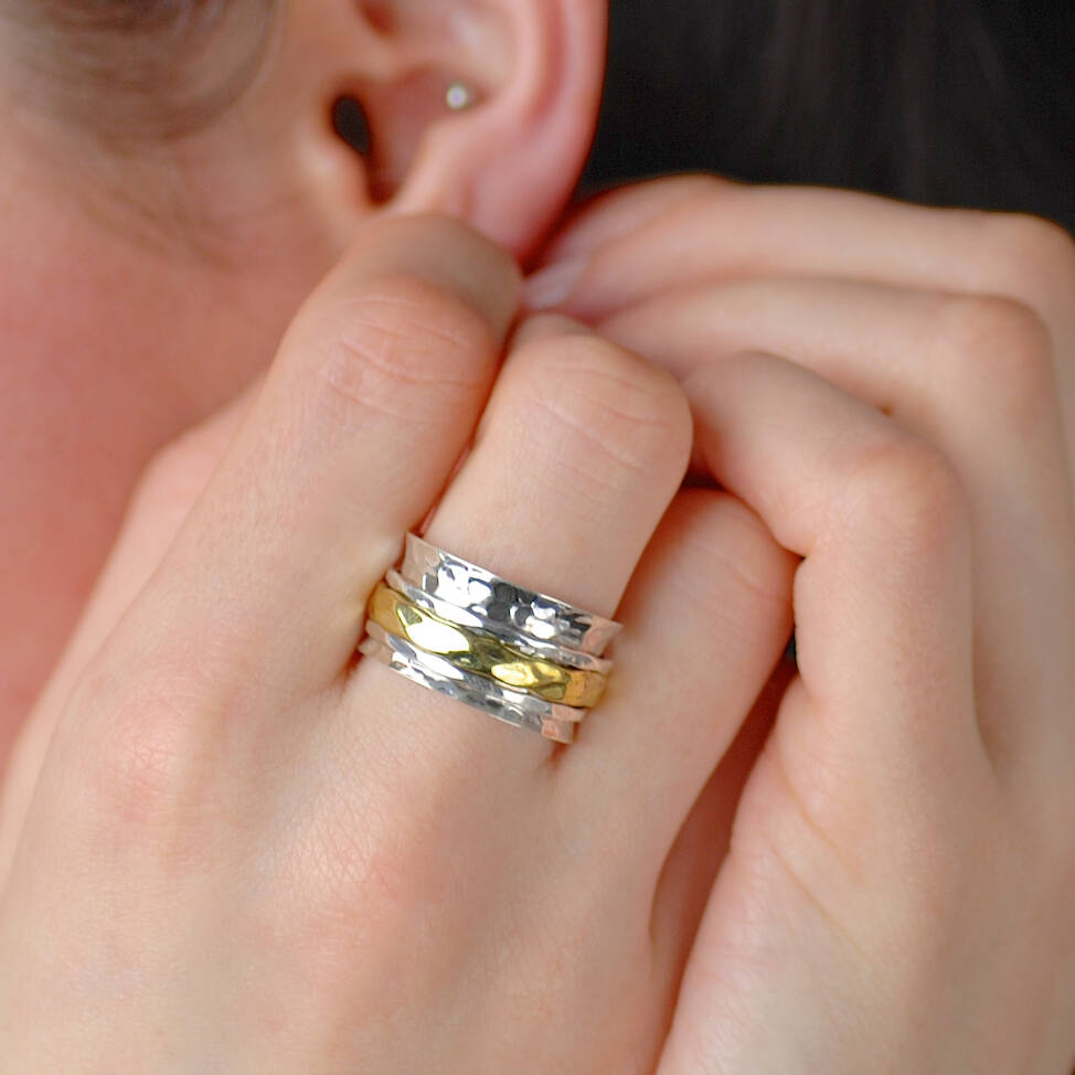 Flute Sterling Silver Spinning Ring By Penelopetom