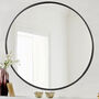 Contemporary Circular Iron Wall Mirror, thumbnail 1 of 3