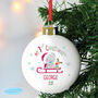 Personalised 1st Christmas Tatty Teddy Bauble, thumbnail 2 of 4