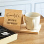 Personalised Book Stand And Coaster Weekend Is Fully Booked Gift, thumbnail 3 of 6