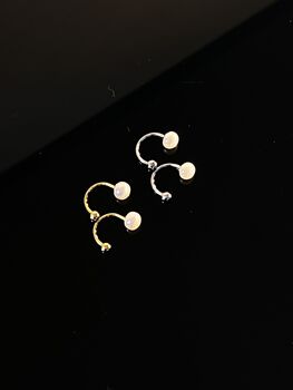 'Kutitap' Delicate Pearl Earrings, 8 of 10