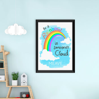 Personalised Kid's Rainbow Wall Print, 9 of 12