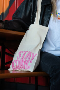Stay Iconic Female Tote Bag, 3 of 4