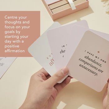 Everyday Affirmation Cards With Beech Wood Stand, 6 of 10