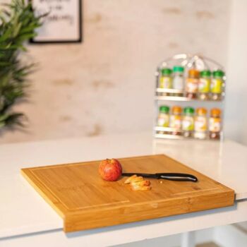 Wooden Chopping Board Over Edge Counter Serving Tray, 11 of 12