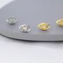 Opal Eye Stud Earrings In Sterling Silver, thumbnail 2 of 12