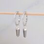 The En Pointe Pyrite Earrings, Silver, thumbnail 5 of 7