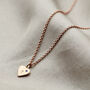 Personalised Mini Heart Initial Birthstone Necklace, thumbnail 3 of 8