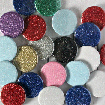 Small Glitter Badges, Pack Of Four, 7 of 7
