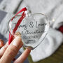 Couples First Christmas Together Bauble Decoration, thumbnail 2 of 4